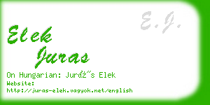 elek juras business card